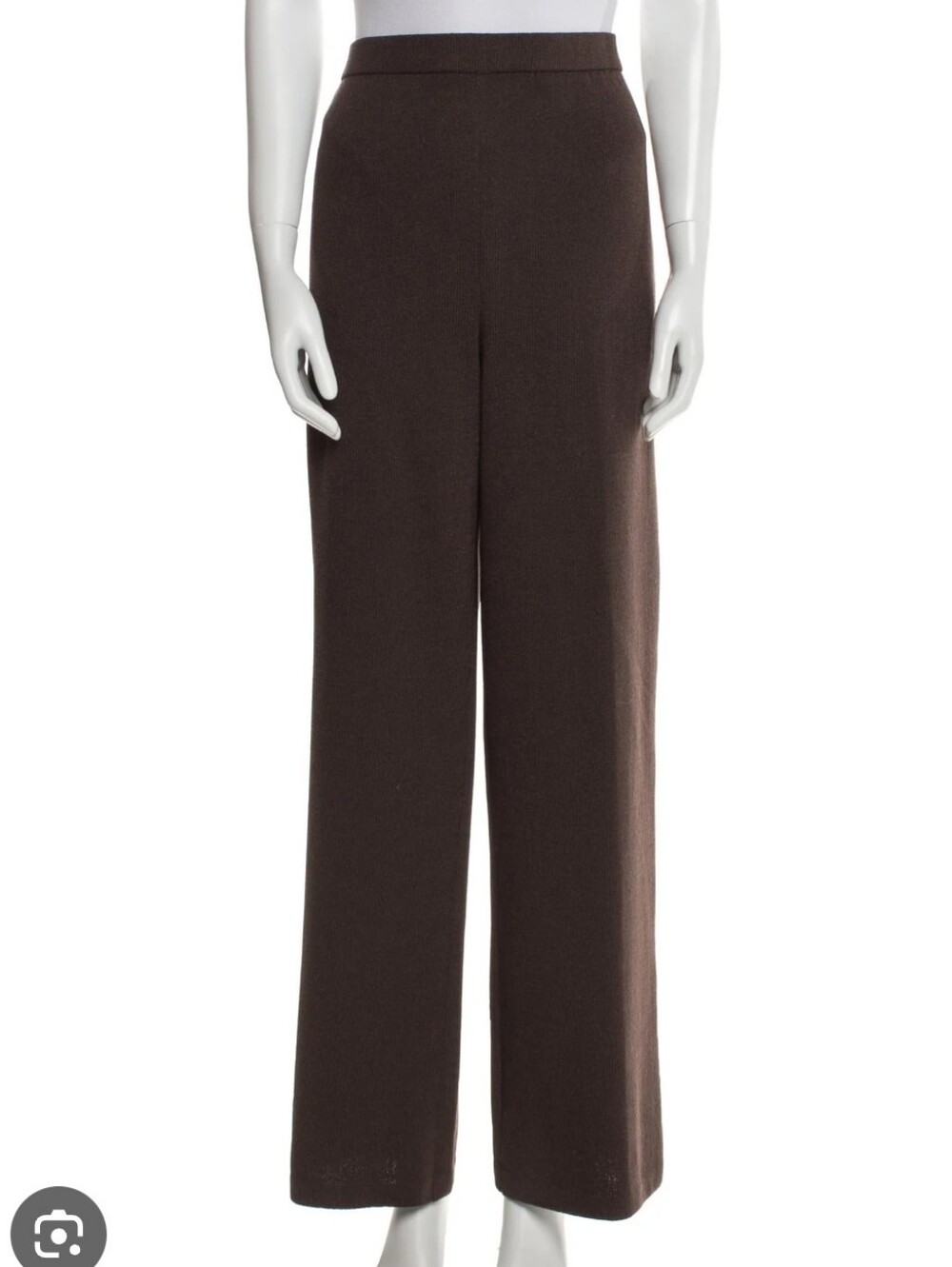 St John Womens Wide Leg Drape Elasticized Wool Loose Fit Pants Medium